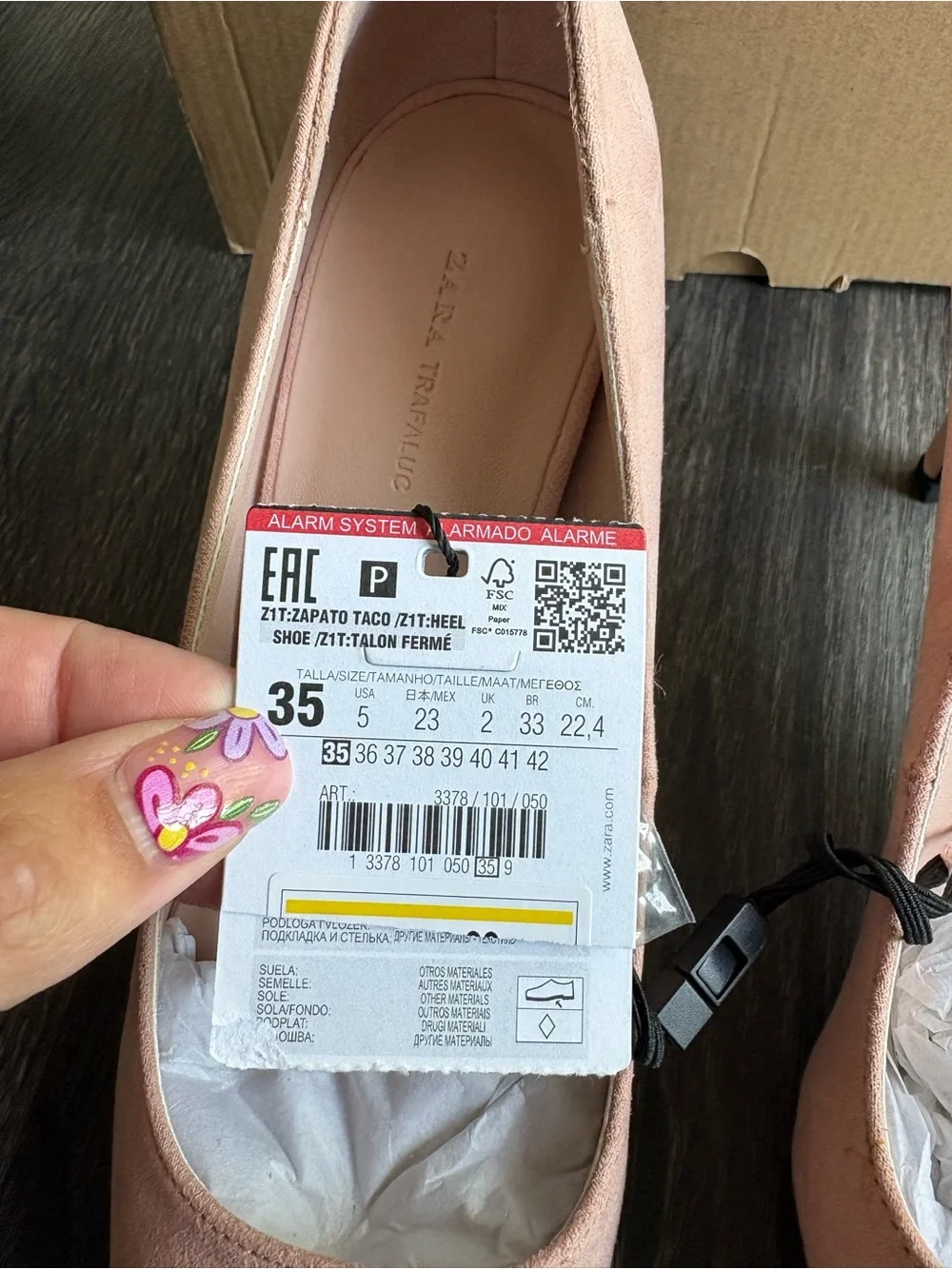 ZARA Blush Pink Suede Pointed-Toe Heels